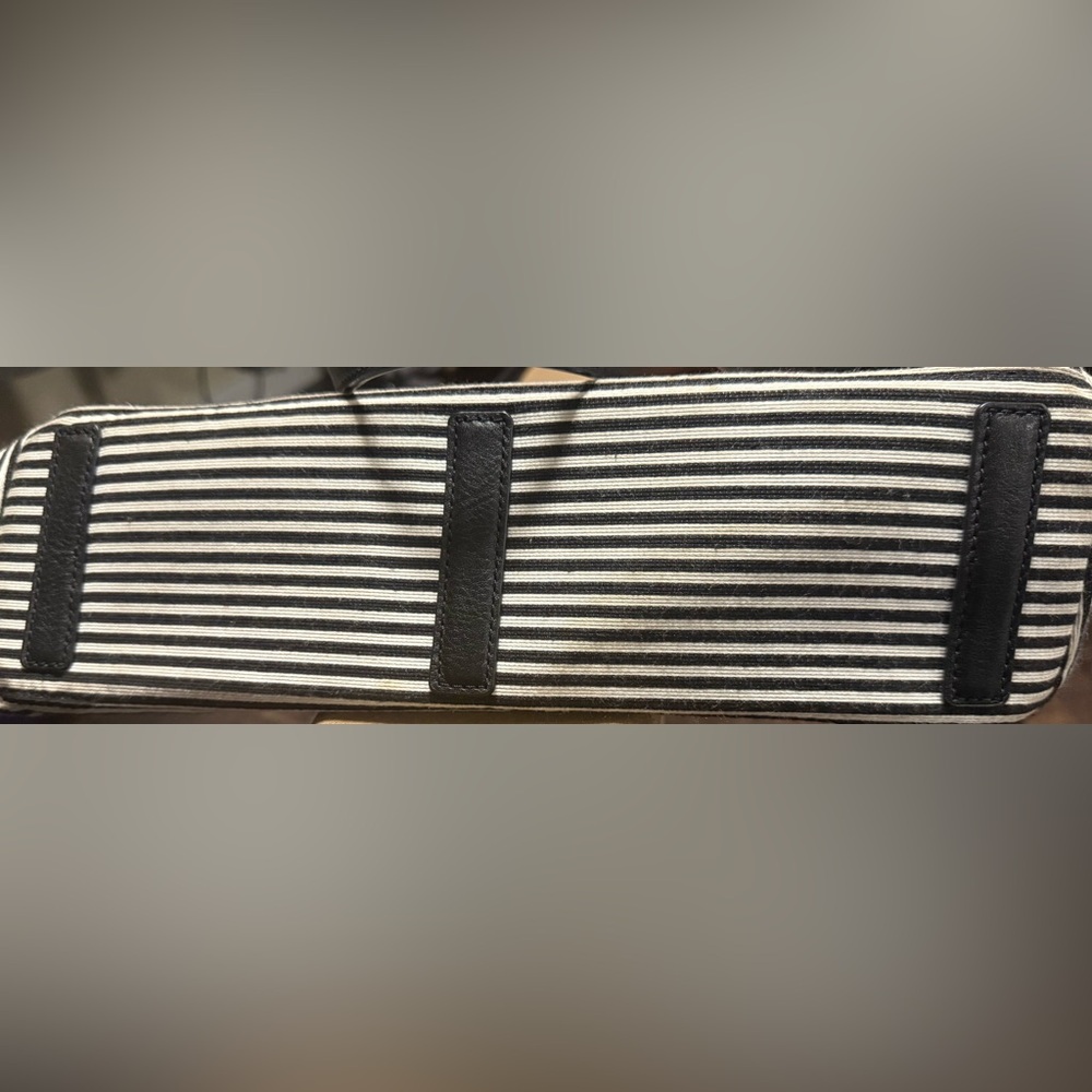 Fossil Striped Tote Bag with Tan Accents - Picture 6 of 6